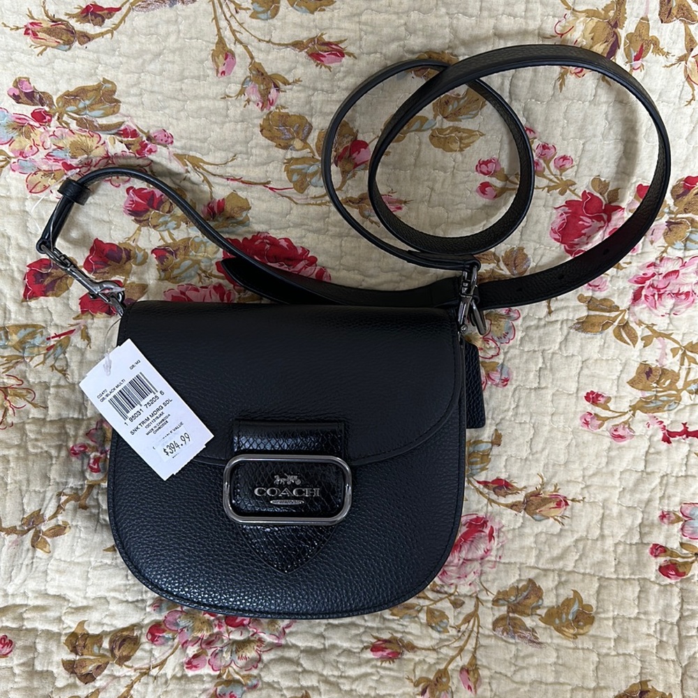 NWT Snake Trim Morgan Saddle Bag